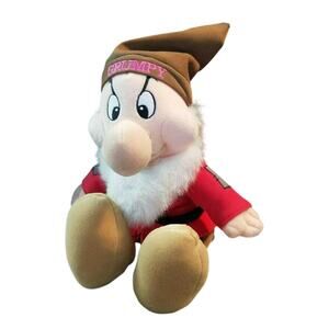 Disney Store GRUMPY PLUSH Snow White and the 7 Dwarfs 12” Bean Bag Dwarf EUC!!